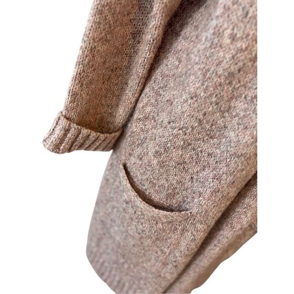 Abercrombie & Fitch mauve cotton blend knit open front cardigan- M - Picture 3 of 8